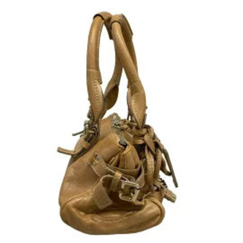 Chloe Shoulder Leather Bag Paddington Beige Chain Cream Tan Cream